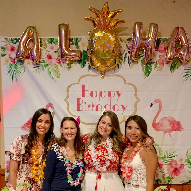Летние тропические Luau вечерние Aloha баннер флаги гирлянда Гавайский пляж тематическая вечеринка на день рождения украшения Дети для Фламинго Вечерние
