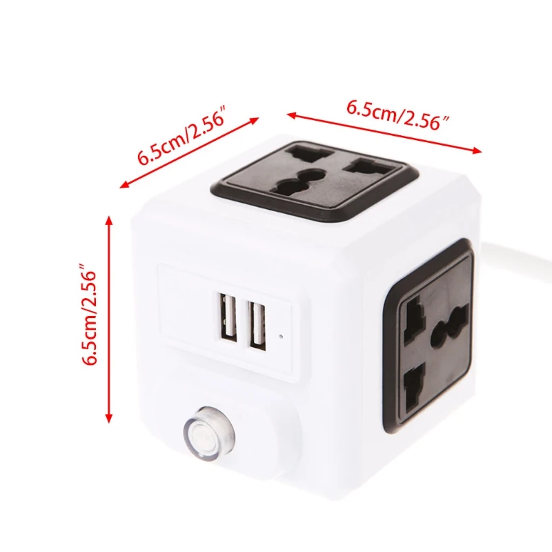 Умный дом Cube EU/US/UK Plug 4 Внешний адаптер-удлинитель универсальная розетка LS'D инструмент