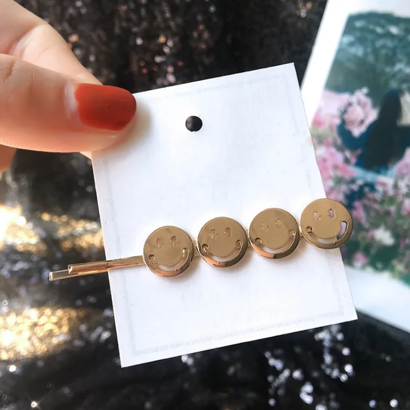 1 шт./Корейская версия нового стиля диких металлических зажимов милые аксессуары