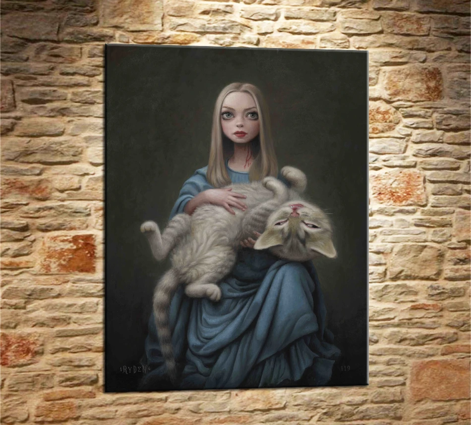 Mark Ryden Instagram Del Mes 1 панель абстрактная стена книги по искусству картина маслом плакат напечатанная Картина на холсте для гостиная домашний декор