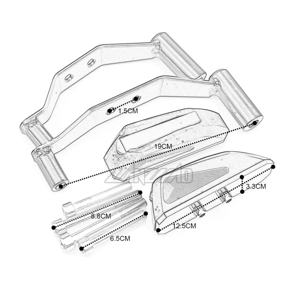 Пара мотоциклетные рамки ползунки левый и правый двигателя протектор слайдеры