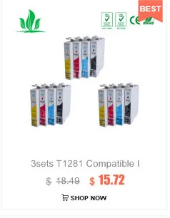 1281XL 5 шт. совместимый картридж с чернилами для принтера EPSON Stylus S22 SX125 SX130 SX230 SX235W SX420W SX425W SX430W