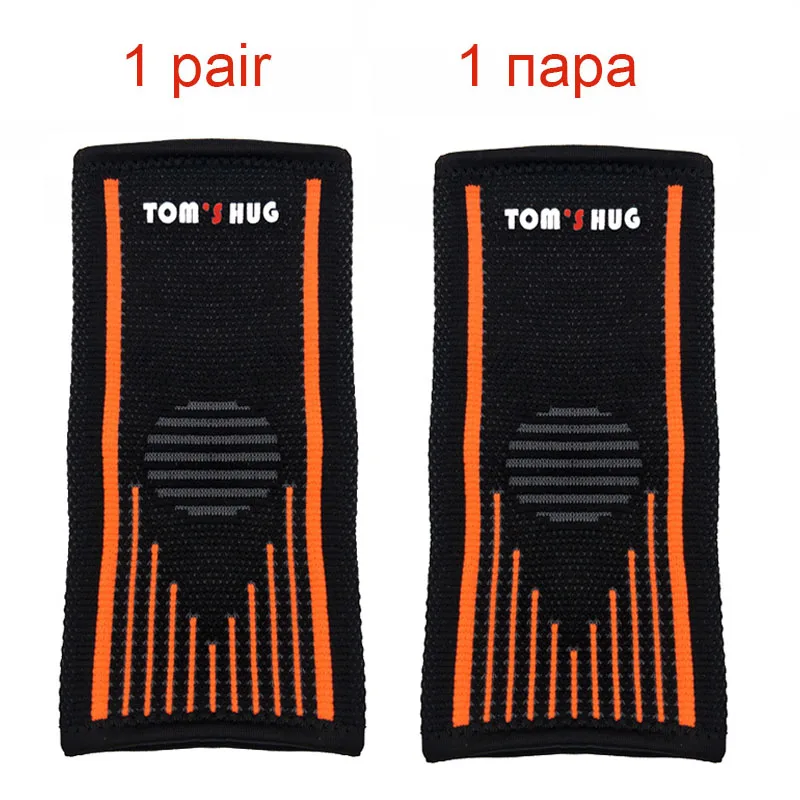 1 pair Orange 1 пара лодыжки теплая поддержка Brace Tom's Hug бренд спорт на открытом воздухе велосипед тренажерный зал анти растянутые лодыжки защита уход за кормящей уход черный серый - Цвет: 1 pair Orange