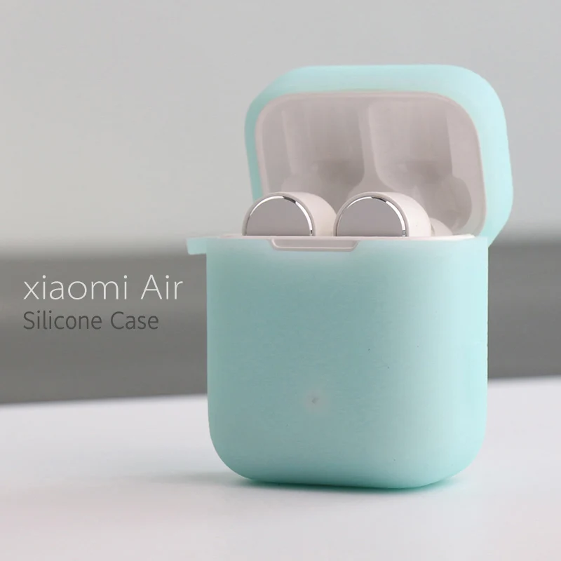 only Luminous blue Силиконовый чехол для Xiaomi Airdots Pro чехол силиконовый чехол с карабином сумка с крючком для Air TWS беспроводная гарнитура зарядная коробка - Цвет: only Luminous blue