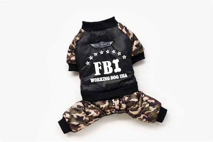 Магазин домашних животных XXL Размер Чихуахуа Одежда FBI нейлон таффта одежда