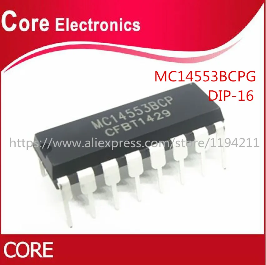 50 шт./лот MC14553BCPG mc14553p10 MC14553 DIP16|Интегральные схемы| |