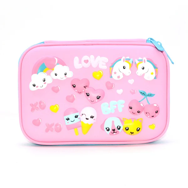 Чехол-карандаш с единорогом каваи КАЛЕМ кутусу EVA trousse scolaire stylo креативные школьные принадлежности estojo escolar Чехол-Карандаш Чехол-ручка чехол - Цвет: Коричневый