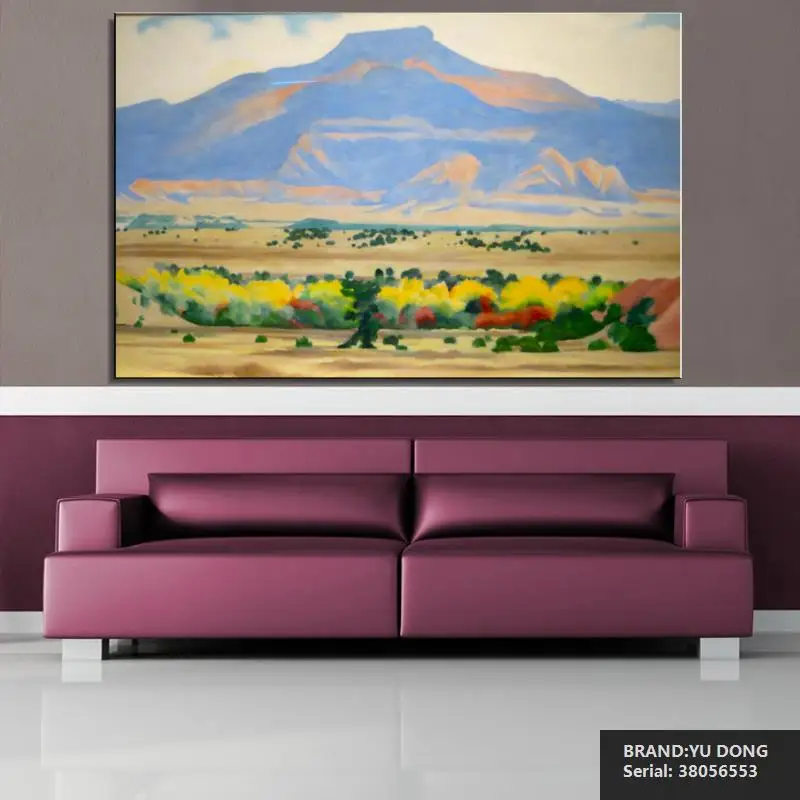 OKeefe грузии Пейзаж Классическая Картина Маслом Рисование искусство Спрей Без
