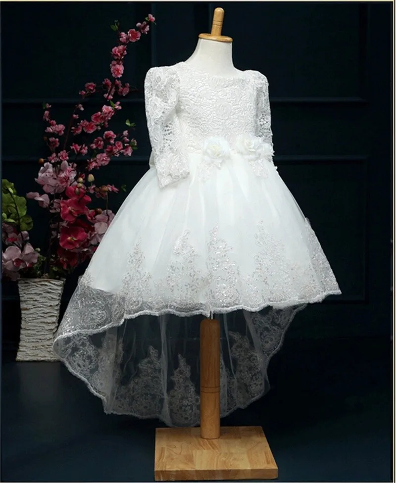 Teenage Girl Dress Children's Clothing For Teenager Girls Kids Party Wear Lace Flower Wedding Bridal Gown 4-12Yrs Vestido | Детская