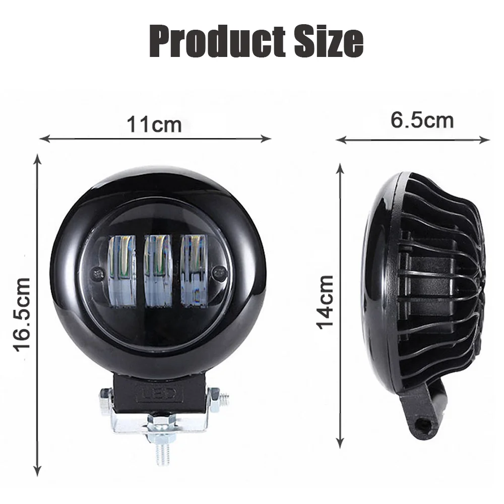 4.5 inch 30W offroad car LED Work Light 4x4 for JEEP Driving Offroad Boat Car Tractor Truck SUV ATV 12V 24V | Автомобили и