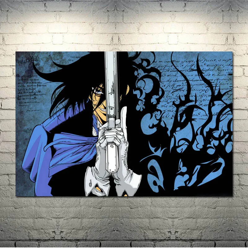 picture 2 HELLSING Hot аниме Искусство Шелковый Холст плакат 13x20 24x36 дюймов настенные картины-001 - Цвет: picture 2