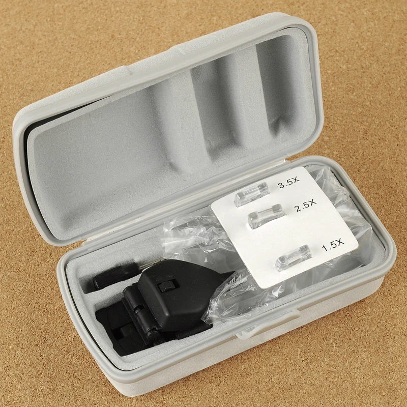 Регулируемая пластиковая увеличительная линза с 3 линзами 1 5x 2 увеличительное