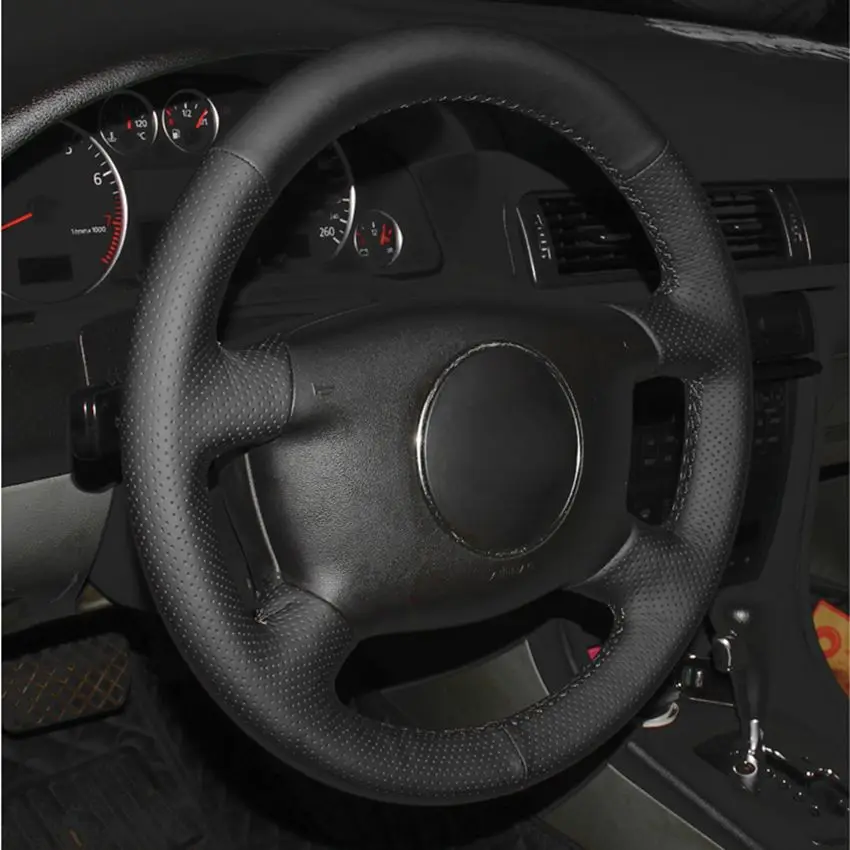Прошитая вручную черная искусственная кожа для Audi A4 1998 A6 1999-2004 A8 L 1998-2001 Allroad 2001 |