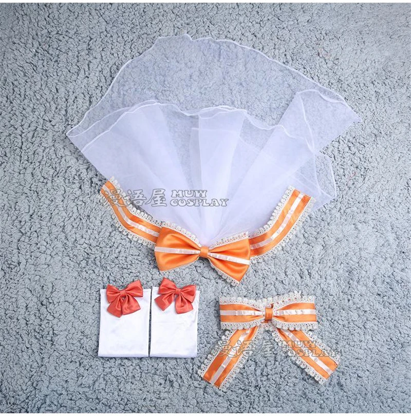 

Anime Christmas Cosplay Love Live Koizumi Hanayo Cosplay Costume Bridesmaids White Color Lovely Women and Girl Dress