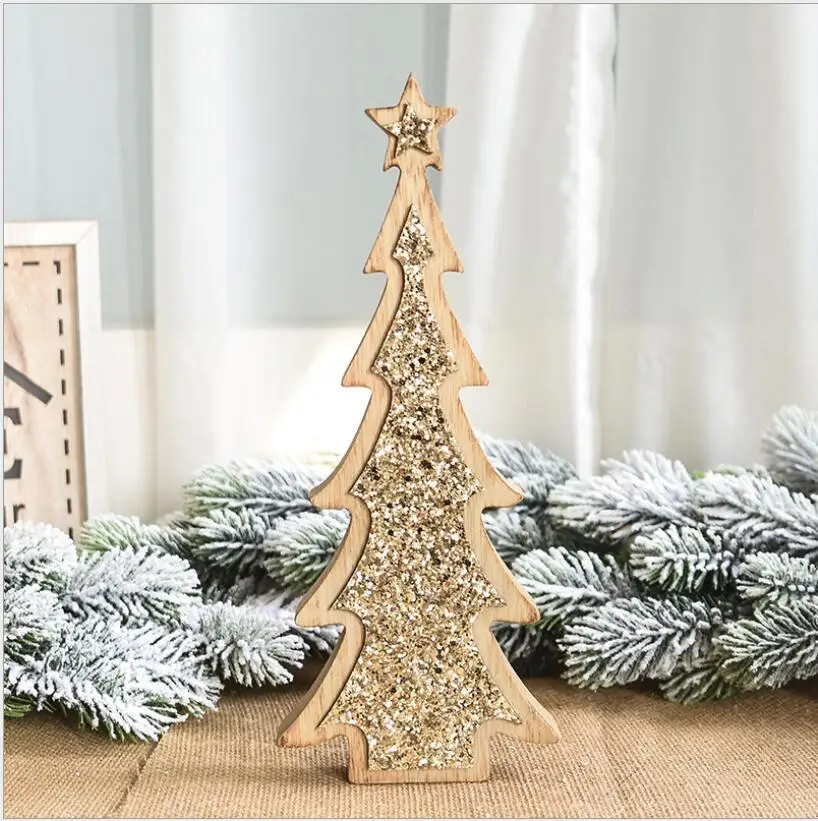 Adornos Navidad 2019 Рождественская елка деревянное Рождественское украшение для дома |