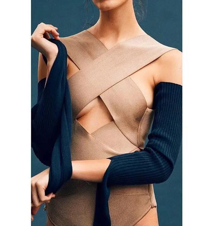 3 цвета сексуальный Замочная скважина белый телесный черный вискоза Бандажное