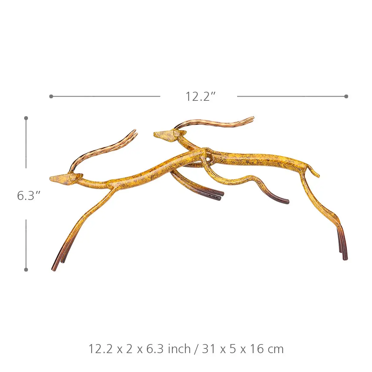 Tooarts 2 вида фигурка Leaping Antelope железная домашний декор ремесла металлическое