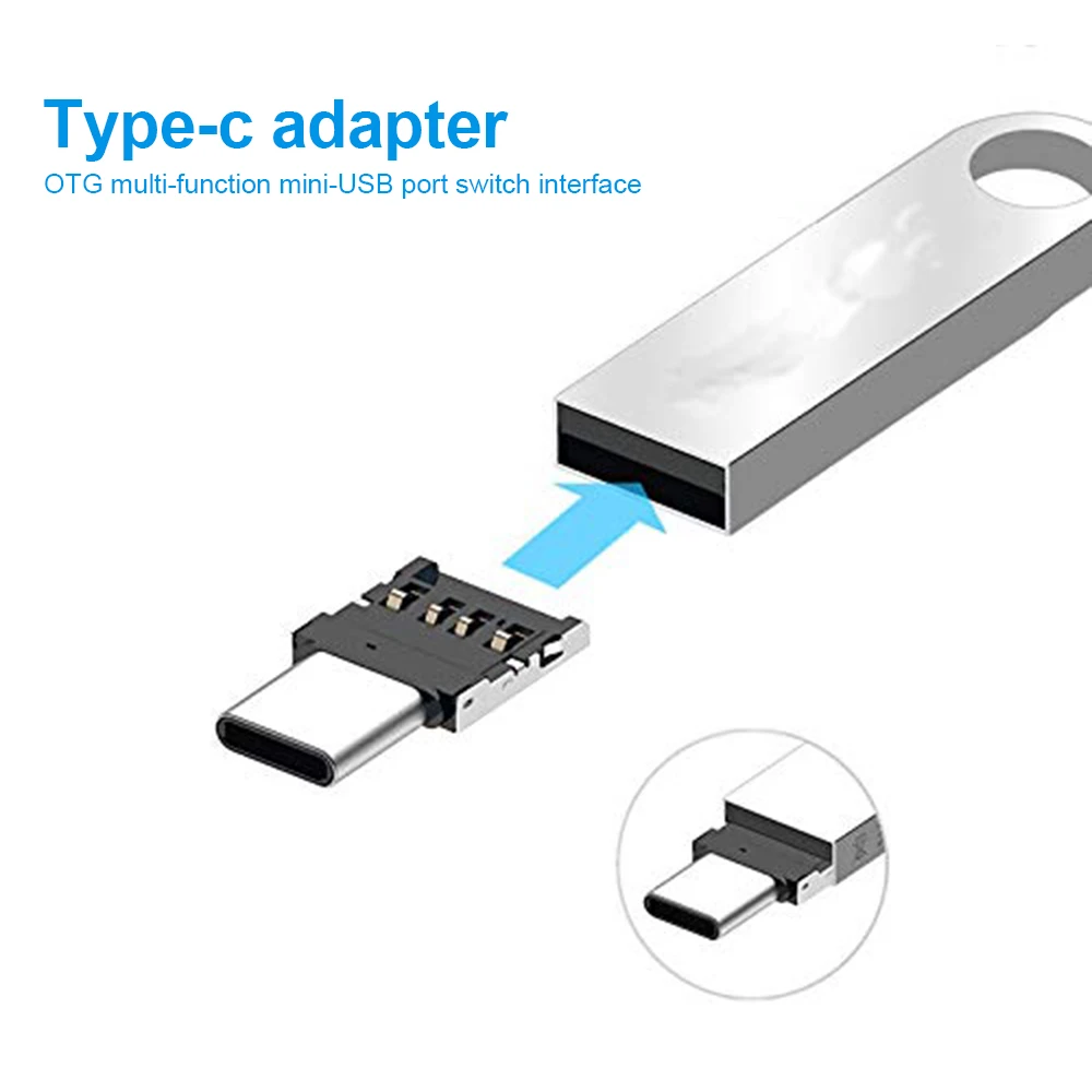 Переходник Mini Type C к USB OTG для флеш накопителя S8 Note8 телефона Android|Переходники и