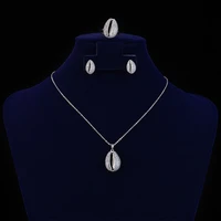 jewelry sets hadiyana necklace earrings ring set new fashion design for women party gift cn1127 1 stainless steel necklace set