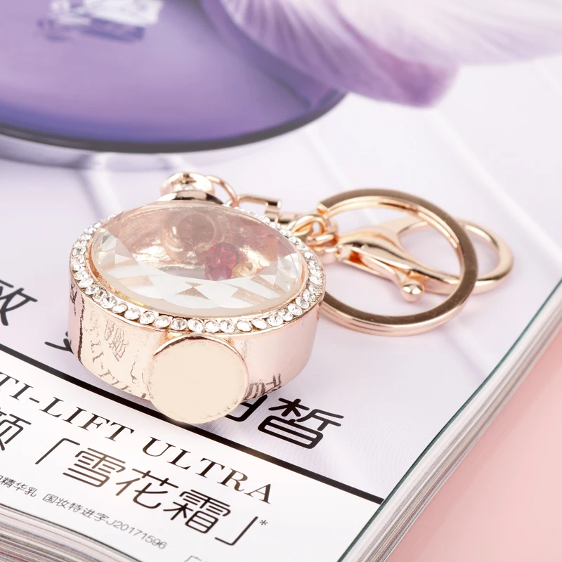 MQCHUN Perfume Bottle Keychain Rhinestone Crystal Charm Pendant Key Bag Chain Handbag Jewelry Mother's Day Gift -15 | Украшения и
