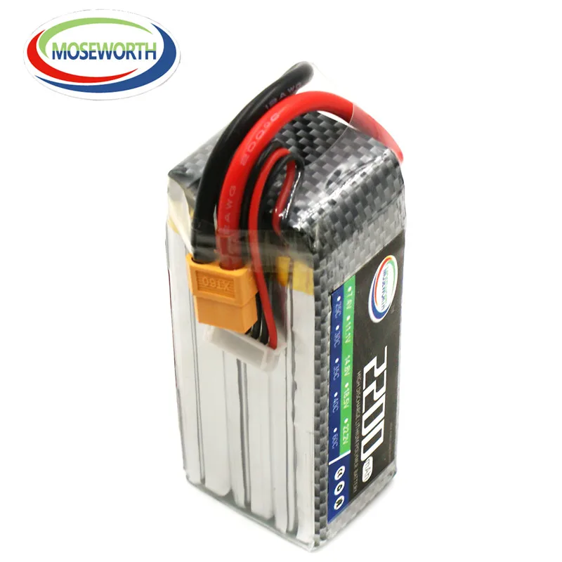Графеновый 6S RC LiPo аккумулятор 22 2 в 2200 мАч 60C для радиоуправляемых самолетов