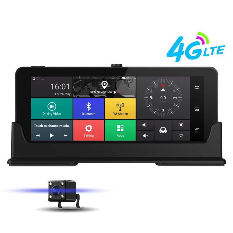 Maustor 4 г ADAS Видеорегистраторы для автомобилей GPS навигатор Камера 6.84 &quotAndroid 5.0