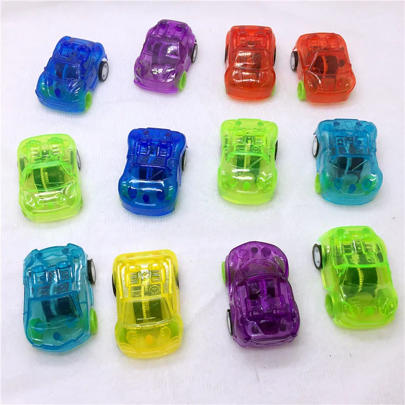 25 шт./лот смешанные цвета мини прозрачная игрушка для автомобиля модель игрушки
