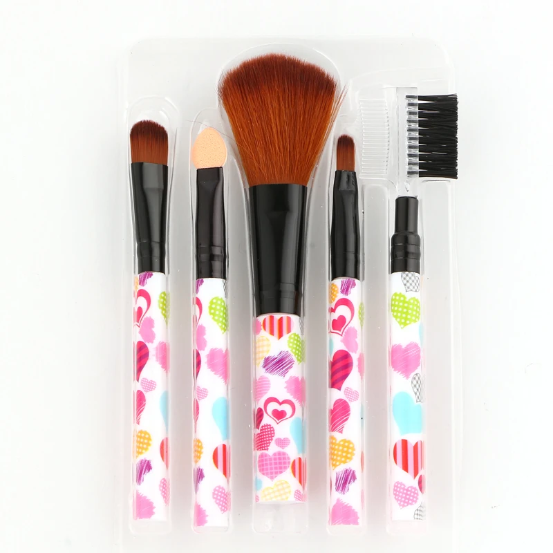 MECOLOR 5 шт./компл. кисти для макияжа румяна пудра блеск губ расческа бровей тени век