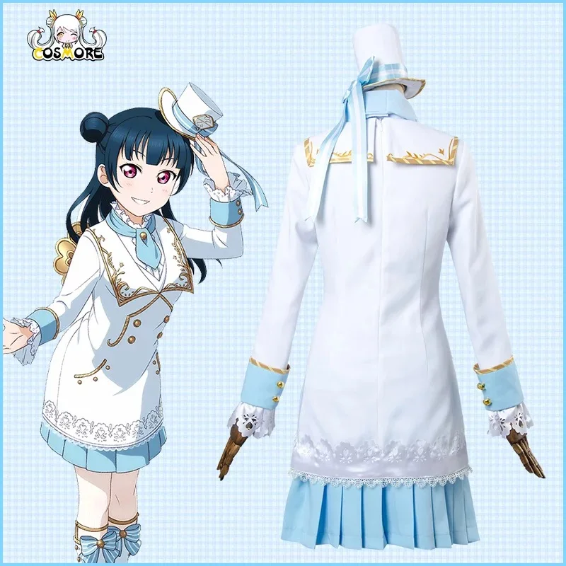 [Сток] аниме Aqours Love Live Sunshine! Tsushima Yoshiko Wonderland Алиса Maidservant unimour косплей костюм Рождество