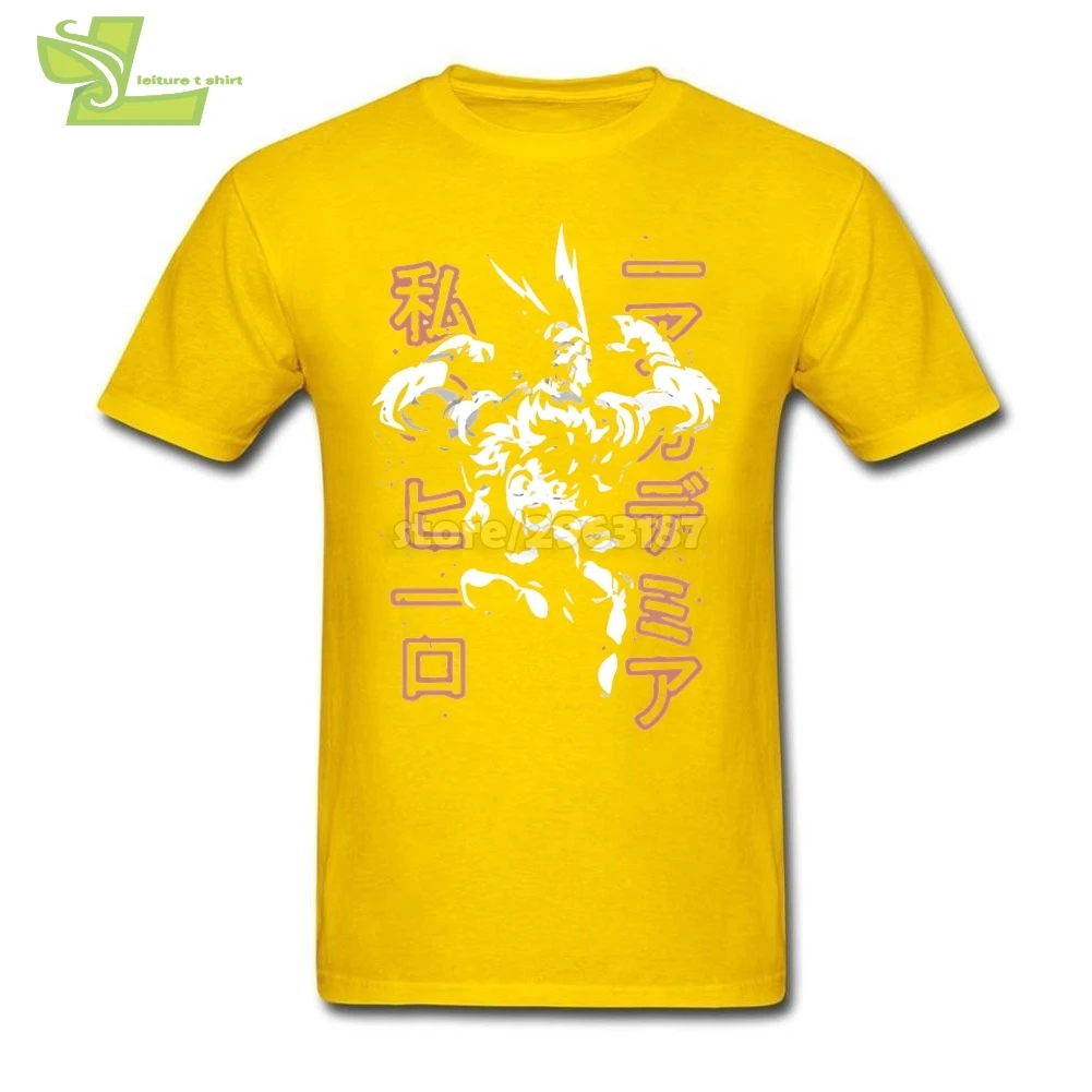 My Hero Academia Plain T Shirts Man Slim Fit Short Sleeve Geek | Мужская одежда