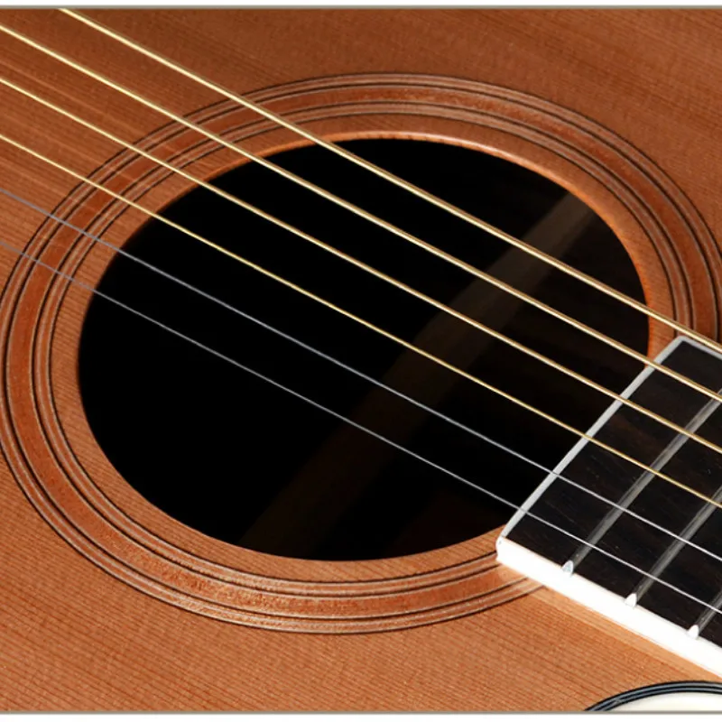 Гитара из твердого кедра акустическая электрическая стальная струна 41 дюйм D