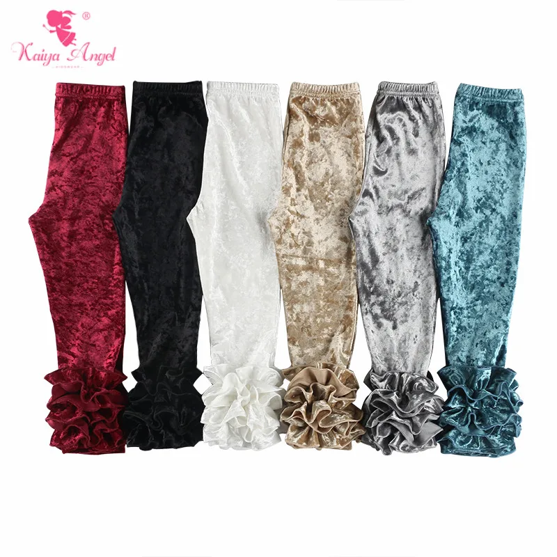 Kaiya Angel/2018 оптовая продажа однотонные леггинсы для девочек от 3 месяцев до 8 лет
