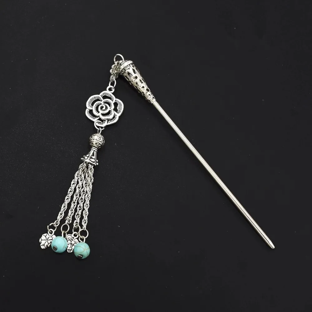 Винтажные японские этнические палочки для волос в античном стиле головной убор с