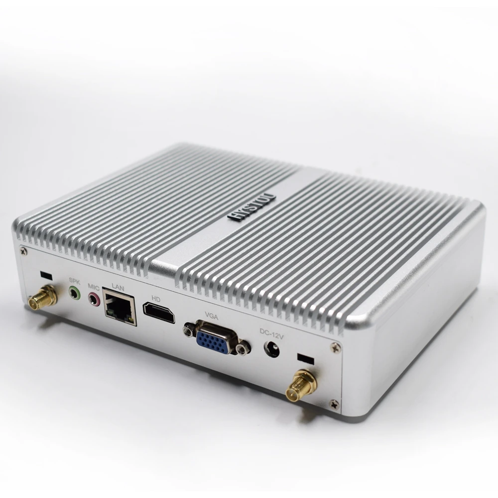 Мини ПК без вентилятора Windows 10 Pro Core i3 4010Y i7 4610Y i5 7200U 4500U Barebone HDMI VGA неттоп HTPC|Мини ПК| |