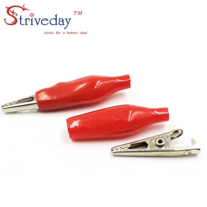 10 шт./лот Красный Черный Средний 35 мм охраны окружающей среды медные зажимы типа