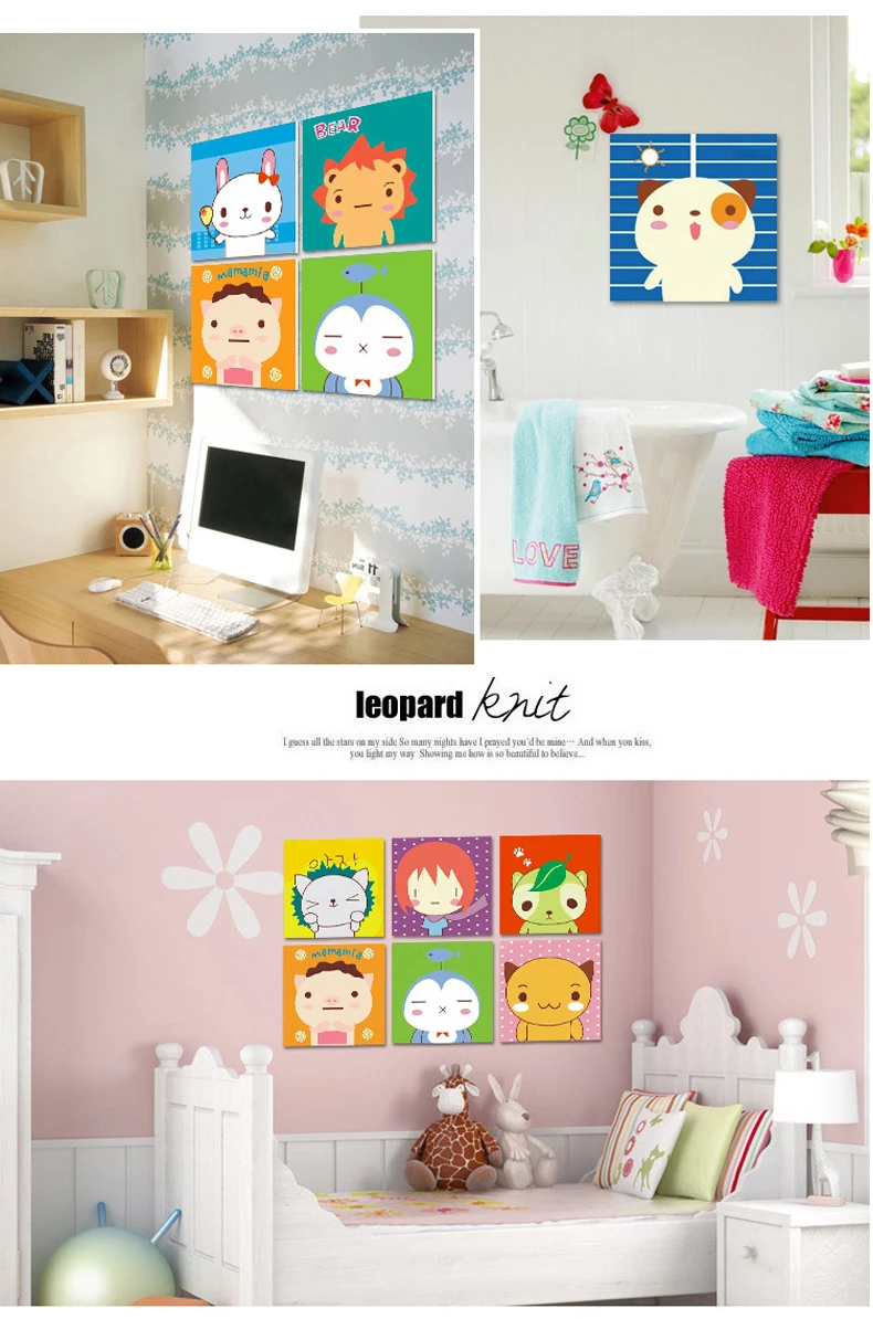 20*25 см цифровая картина маслом diy Ручная роспись мини мультфильм аниме раскраска