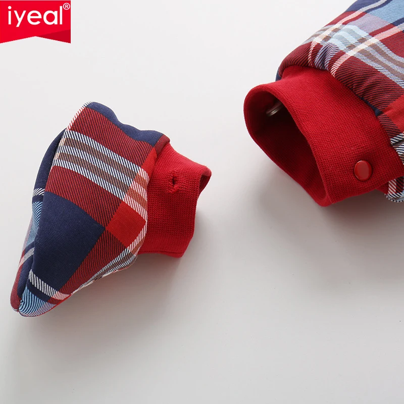 Рождественская одежда для маленьких девочек IYEAL зимние комбинезоны детский