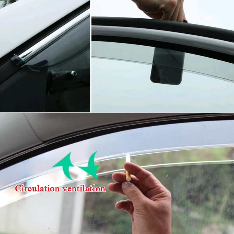 RKAC Авто Стайлинг навесы укрытия окна Козырьки дождь бровей для Skoda Kodiaq Yeti Octavia Superb