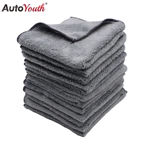 12 шт., 35 см * 35 см, супер мягкие плюшевые салфетки из микрофибры для чистки автомобиля, уход за автомобилем, микрофибра, воск, полировка, Детализация, сушильные полотенца