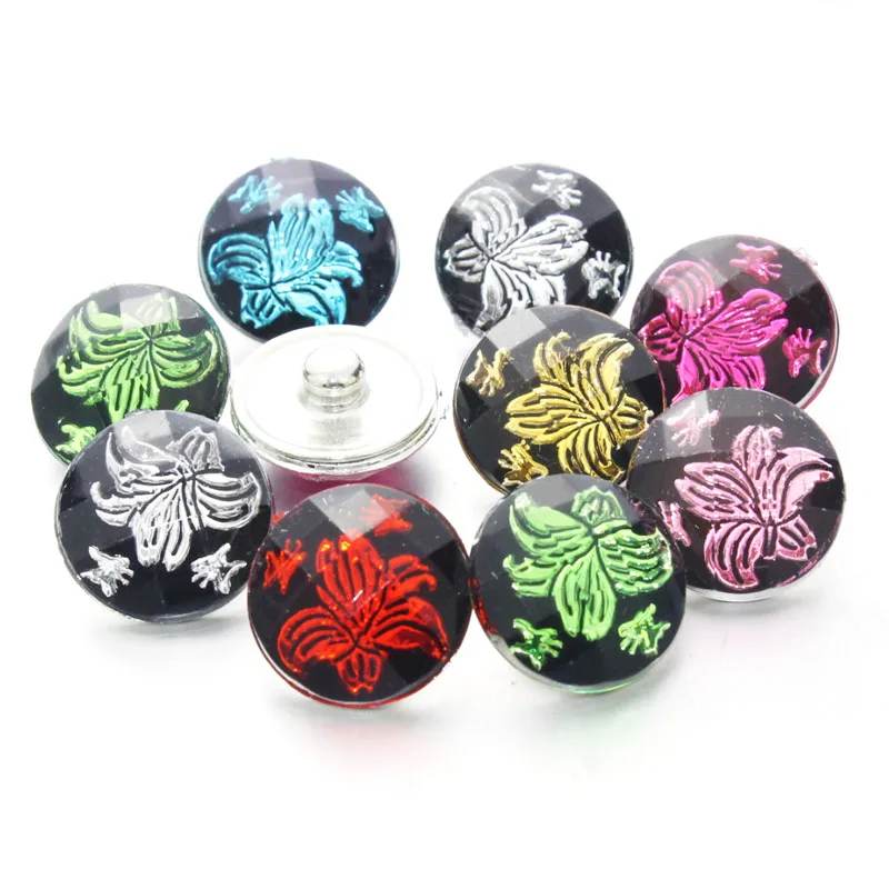 Новые разнообразные акриловые пуговицы 10 шт. 18 мм из неровной смолы для
