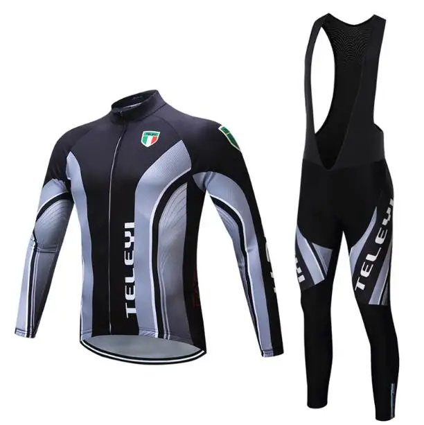 jersey and pants Зимний комбинезон, одежда для велосипеда, теплая флисовая велосипедная одежда, Мужская ветрозащитная велосипедная Джерси, комплект mtb, костюм, спортивная одежда - Цвет: jersey and pants