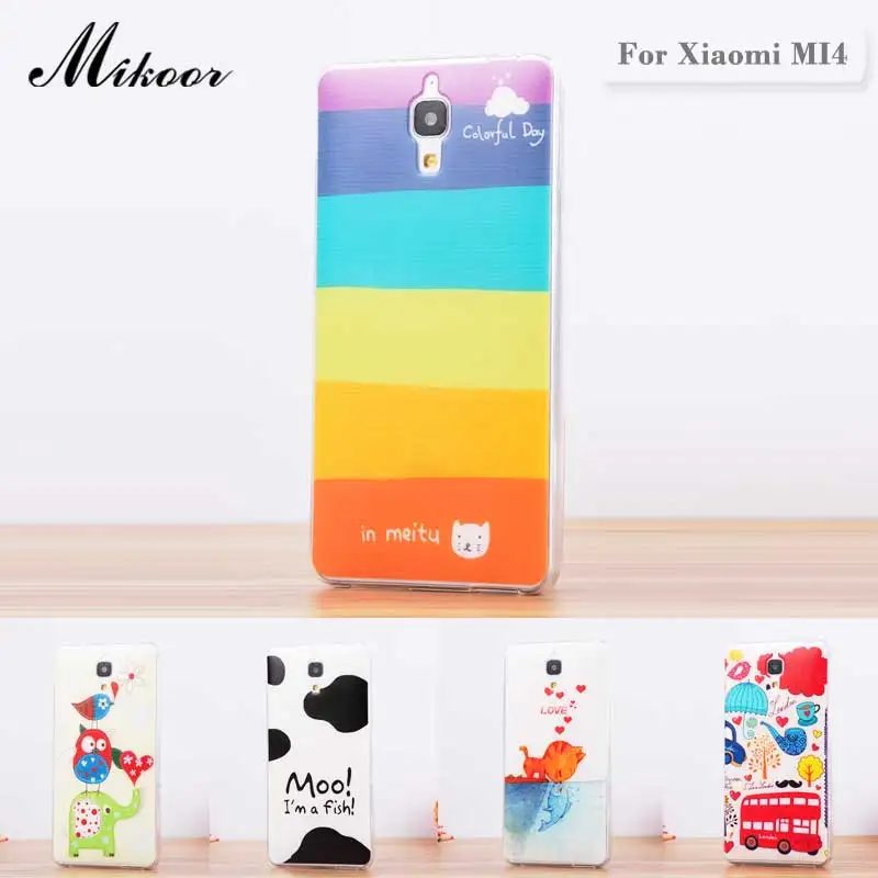 Ультратонкий 0,3 мм прозрачный мягкий Силиконовый ТПУ чехол для Xiaomi MI4 чехол для Xiaomi MI4 M4 чехол для задней панели сотового телефона чехол