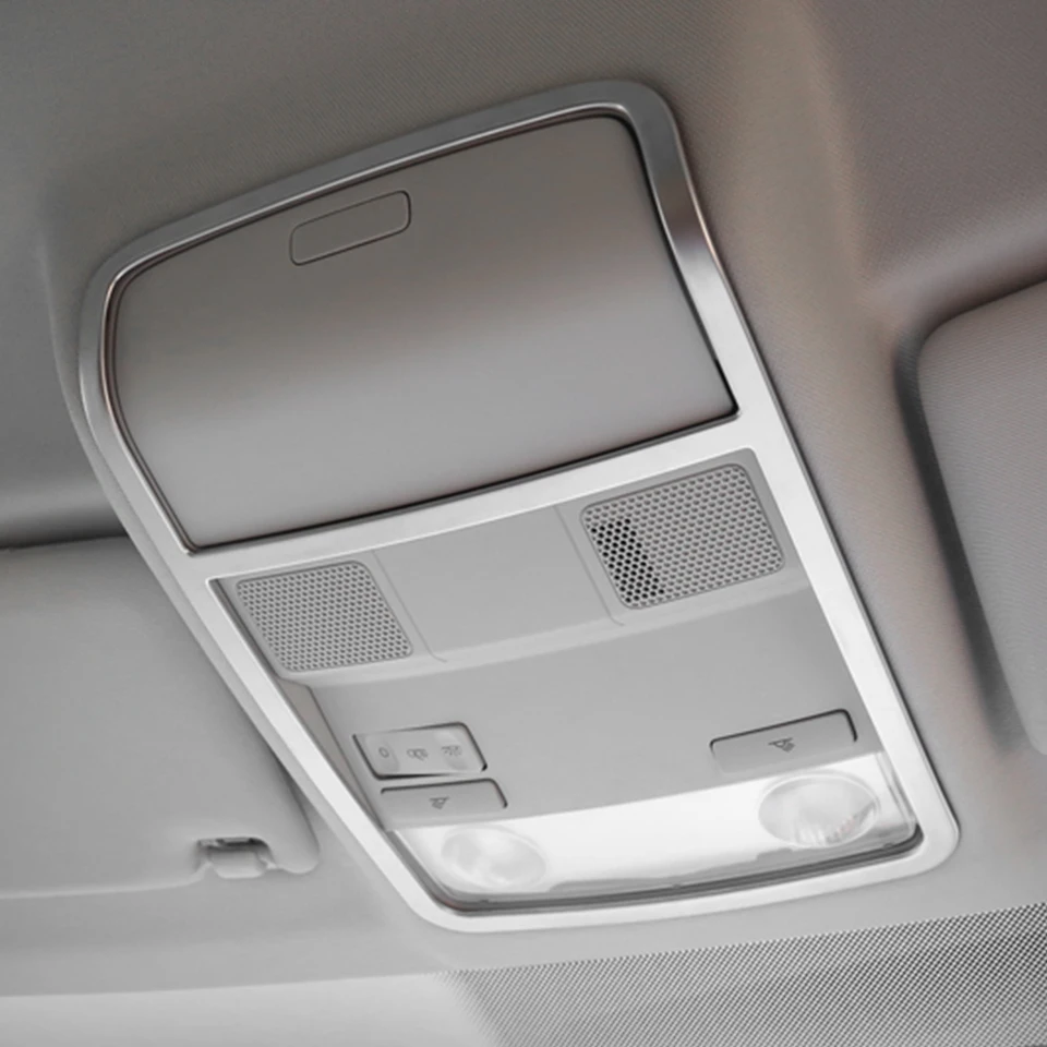Для Volkswagen Tiguan mk1 аксессуары для VW Tiguan 2010 2011 2012 2013 АБС хромированная Лампы для чтения накладка автомобиля Стикеры