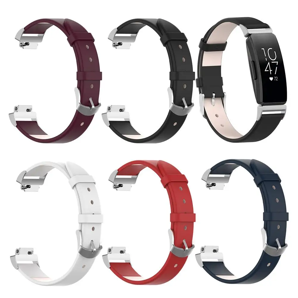 Подлинный кожаный браслет для часов Ремешок Для Fitbit Inspire HR фитнес-трекеры умный Браслет сменный Браслет ремешок