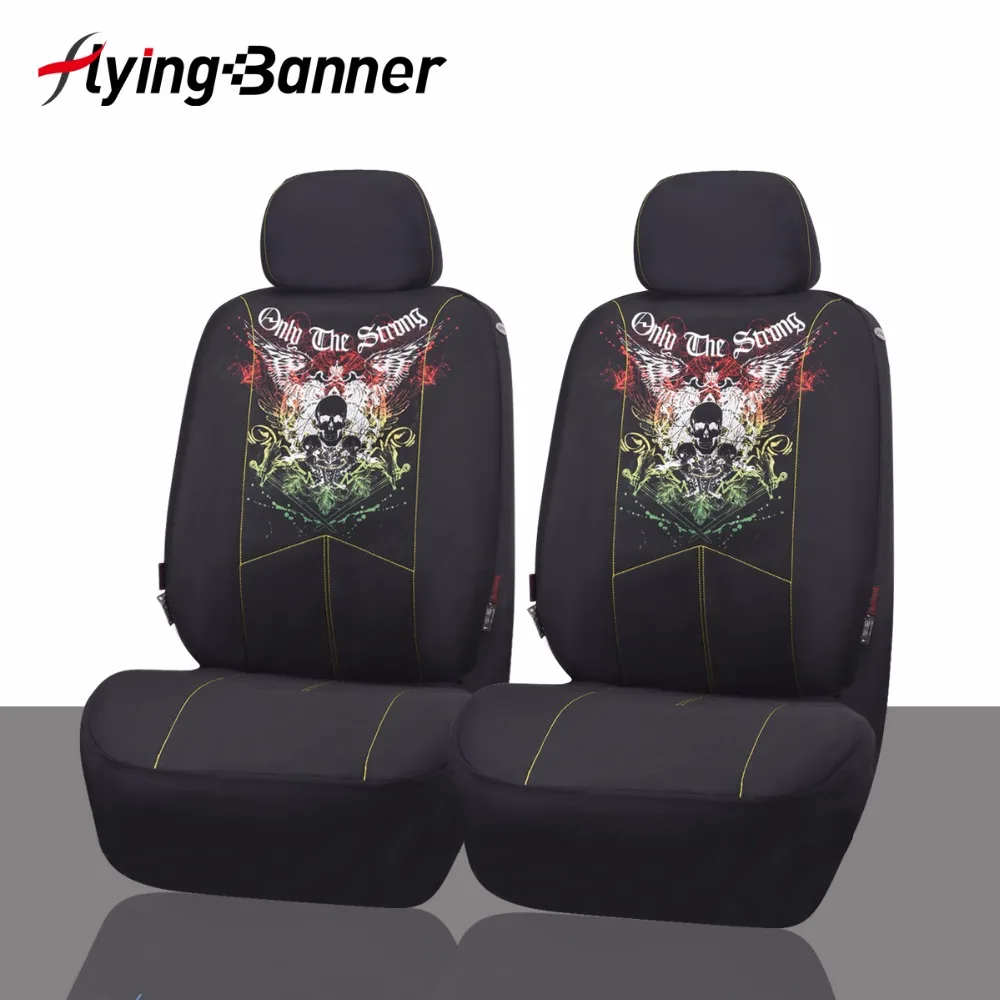 Чехлы для передних сидений автомобиля Модный узор из 2 предметов универсальные