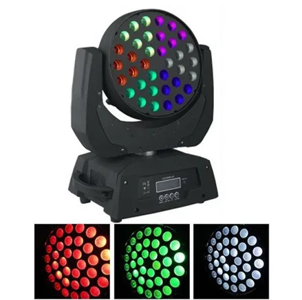 

Envio Gratis 36 piezas 10W LED Cabeza Movil Zoomable 4-en-1 RGBW 26 DMX Canales Cabezas Moviles LED Wash Impuesto No Incluido