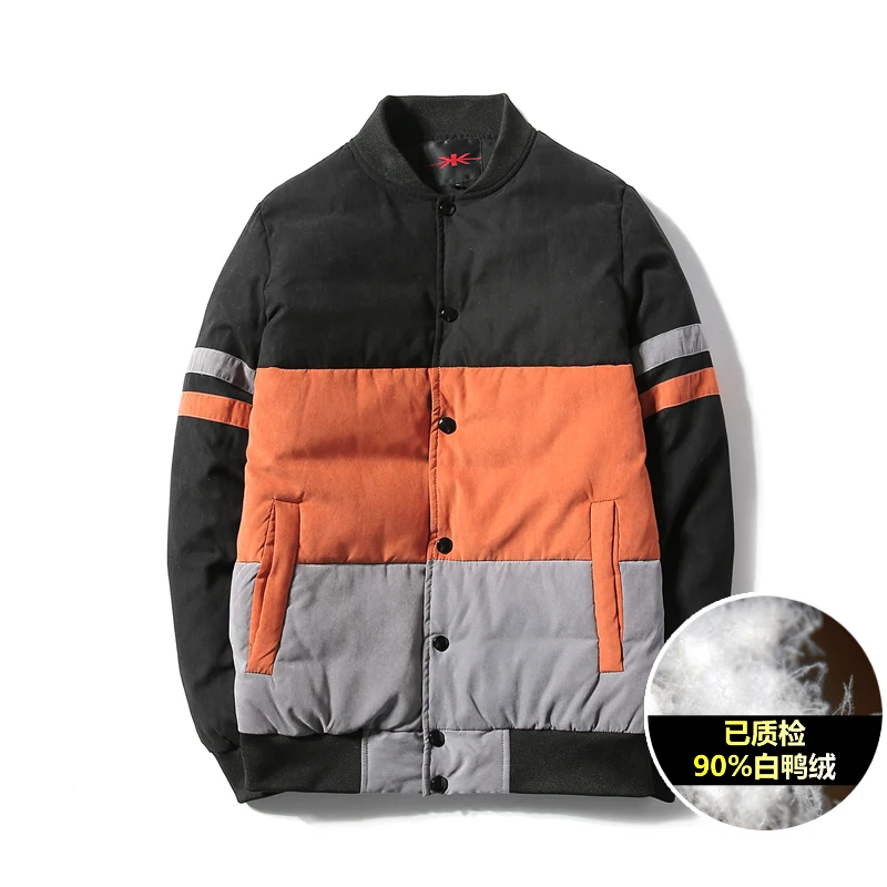 Мужской зимний 10% нейлоновый 90% полиэстер 90 подлинный белый пуховик | Мужская