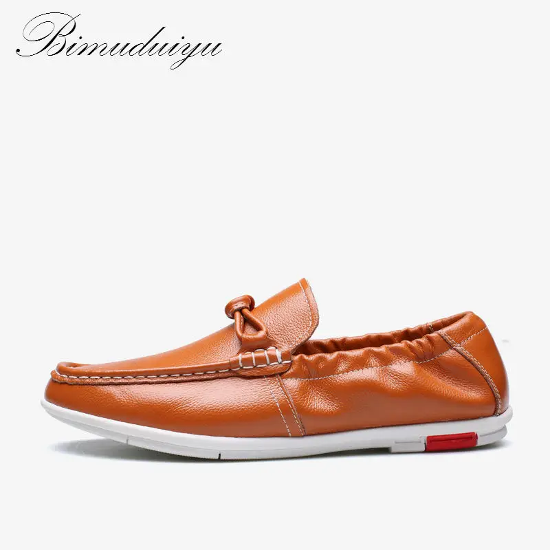 Мужские повседневные Лоферы BIMUDUIYU классические удобные слипоны для
