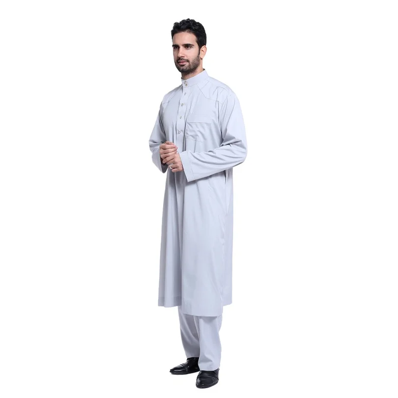 2018 модная мусульманская одежда для мужчин s кафтан jubba thobe abaya Арабская человек