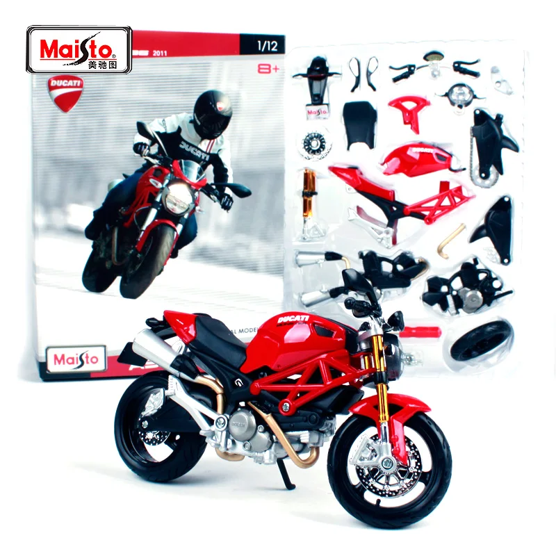 Набор моделей мотоциклов и велосипедов Maisto 1:12 Ducati Monster 696 бесплатная доставка S